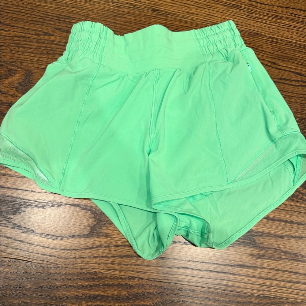 Lululemon Athletica Mint Green Athletic Shorts